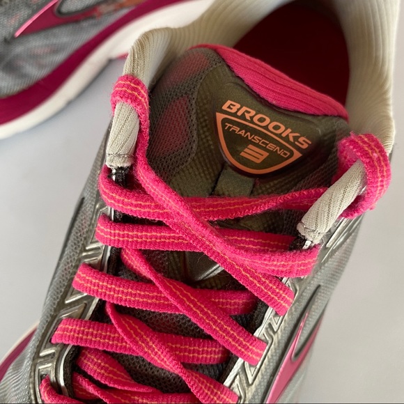 Womens Grey Brooks Transcend 3 Shoes - Picture 8 of 14